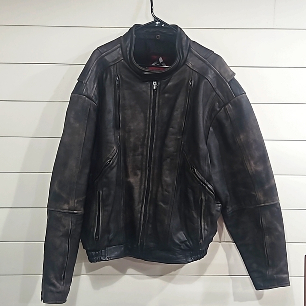 X-PERT MOTORCYCLE JACKET XXL DISTRESSED VINTAGE